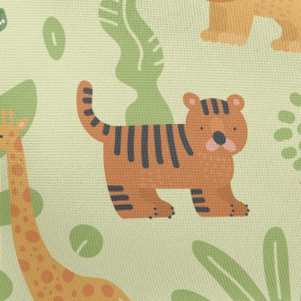 Cute Zoo Pongee