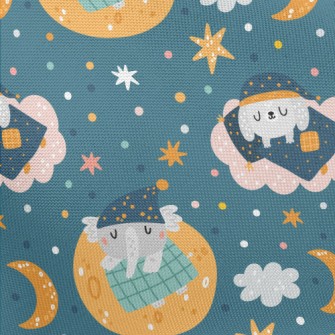 Good Night Puppy Elephant Pongee