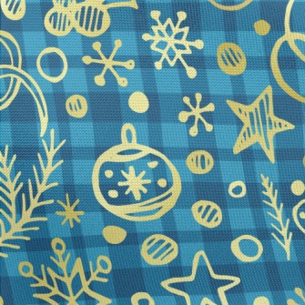 Shiny Christmas Decorations Pongee