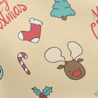 Christmas Tree Reindeer Socks Pongee