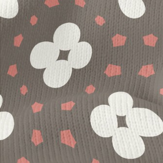 Geometric Patchwork Flowers Stretch Jersey