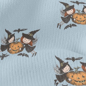 Cute Witch Pumpkin Stretch Jersey