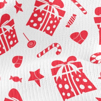 Candy Cane Gift Love Stretch Jersey
