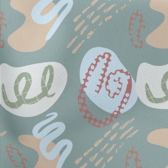 Random Geometry Lightweight Cotton Poplin