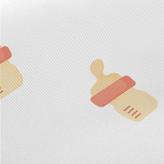 Simple And Cute Baby Bottle Twill