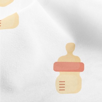 Simple And Cute Baby Bottle Micro Fleece