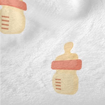 Simple And Cute Baby Bottle Minky