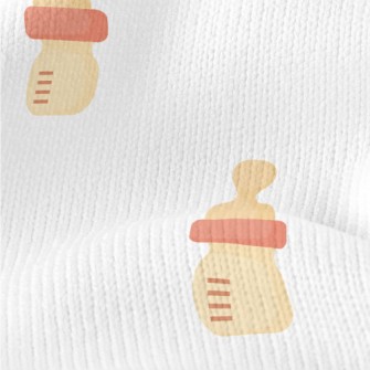 Simple And Cute Baby Bottle Stretch Jersey