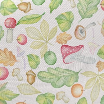 Rich Fruits And Vegetables In  Twill