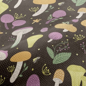 Butterfly Bug Mushroom Performance Linen