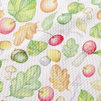 Rich Fruits And Vegetables In  Birdseye Piqué