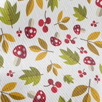 Poisonous Mushrooms And Leaves Standard Corduroy