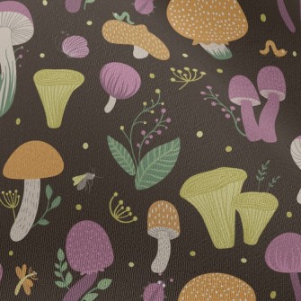 Butterfly Bug Mushroom Chiffon