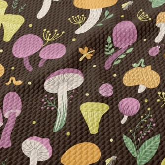 Butterfly Bug Mushroom Birdseye Piqué