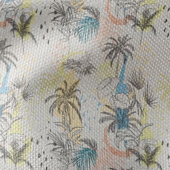 Hand Drawn Palm Trees Waterproof Canvas