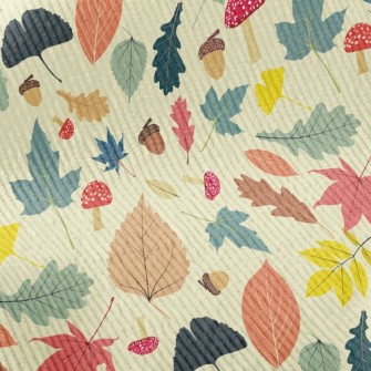 Autumn Fruit Leaves Standard Corduroy