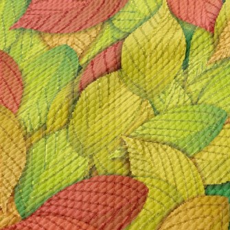 Autumn Leaves Birdseye Piqué
