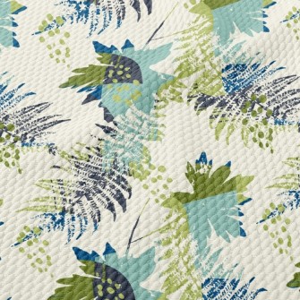 Artistic Splash Leaves Birdseye Piqué