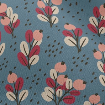 Small Orange Flowers Chiffon