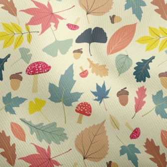 Autumn Fruit Leaves Dobby