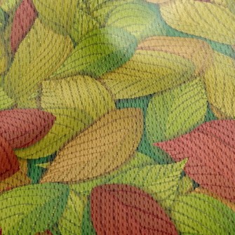 Autumn Leaves Athletic Mesh Flat Back