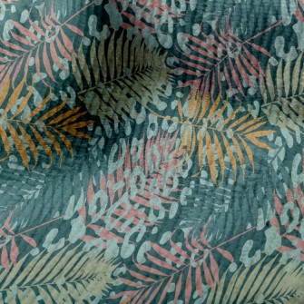 Leopard Print Tropical Plants Terry