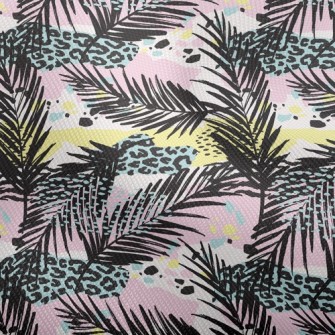 Leopard Print Art Leaves Dobby