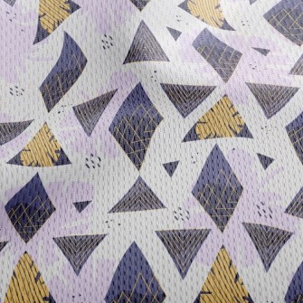 Leaves And Triangles Athletic Mesh Flat Back