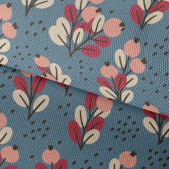 Small Orange Flowers Waterproof Oxford