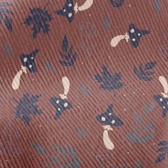 Mushrooms And Fallen Leaves Standard Corduroy