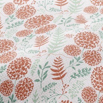 Hydrangea Leaves Performance Linen