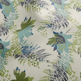 Artistic Splash Leaves Athletic Mesh Flat Back