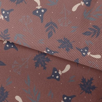 Mushrooms And Fallen Leaves Waterproof Oxford