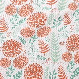 Hydrangea Leaves Birdseye Piqué