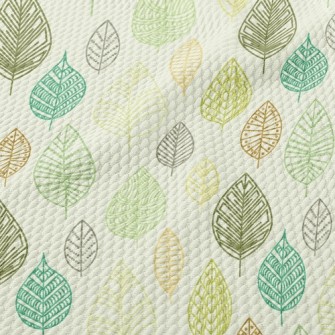 Leaf Arranging Station Birdseye Piqué