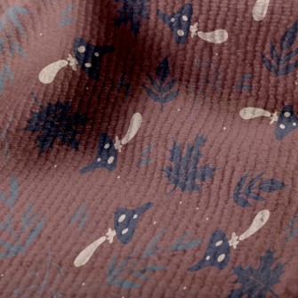 Mushrooms And Fallen Leaves Terry