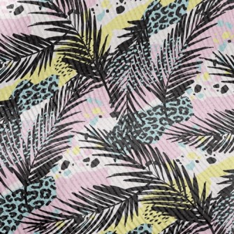 Leopard Print Art Leaves Standard Corduroy