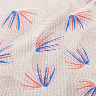 Soft Palm Leaves Birdseye Piqué