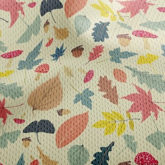 Autumn Fruit Leaves Athletic Mesh Flat Back