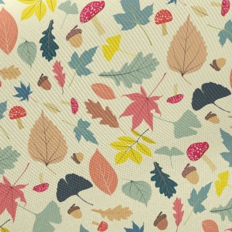 Autumn Fruit Leaves Twill
