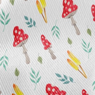 Mushrooms And Leaves Standard Corduroy