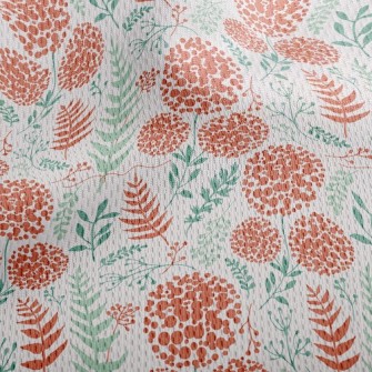 Hydrangea Leaves Athletic Mesh Flat Back