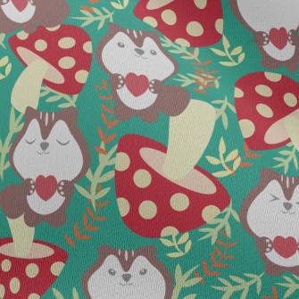 Squirrels Love Mushrooms Chiffon