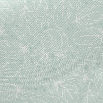Hand Drawn Feathers Twill