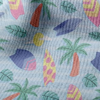 Coconut Tree And Surfboard Terry
