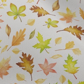 Elegant Autumn Leaves Chiffon