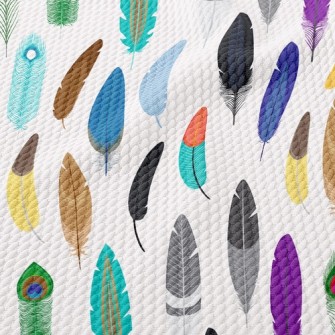 Various Feathers Birdseye Piqué