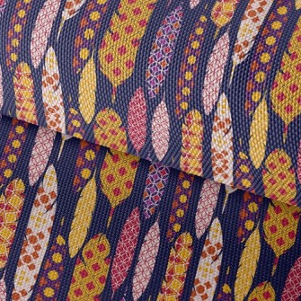 Vintage Feathers Waterproof Oxford