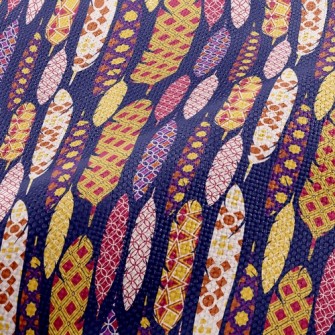 Vintage Feathers Performance Linen