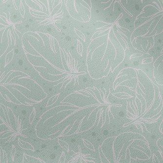 Hand Drawn Feathers Chiffon